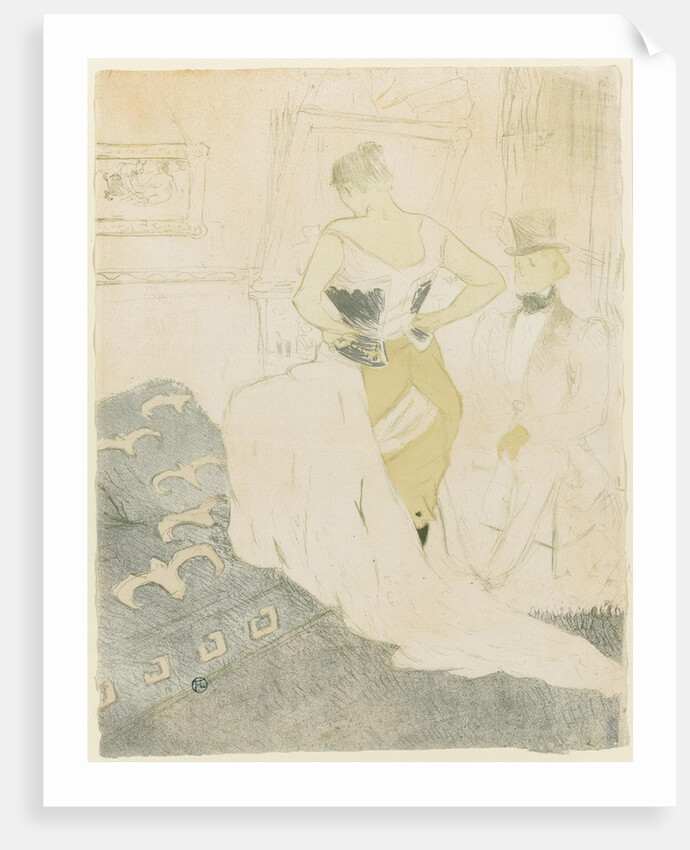 Woman Adjusting Her Corset, 1896 by Henri de Toulouse-Lautrec