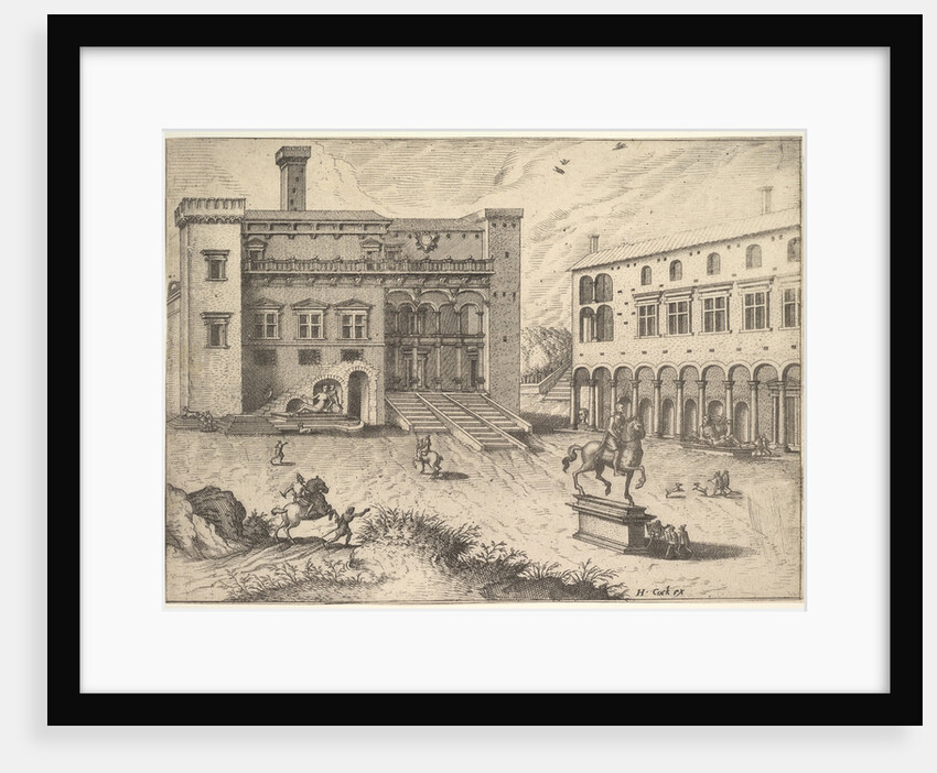 View of the Campidoglio on the Capitoline Hill, from the series Operum antiquorum romanorum, 1562 by Joannes van Doetecum