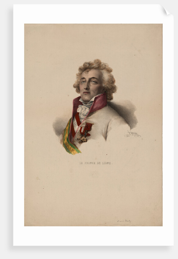 Portrait of Charles-Joseph, Prince de Ligne, 1825 by Pierre Louis Henri Grevedon