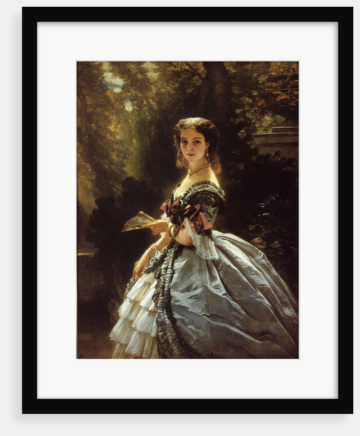 Portrait of Countess Elizabeth Esperovna Trubetskaya, née Belosselskaya-Belozerskaya, 18 by Franz Xavier Winterhalter