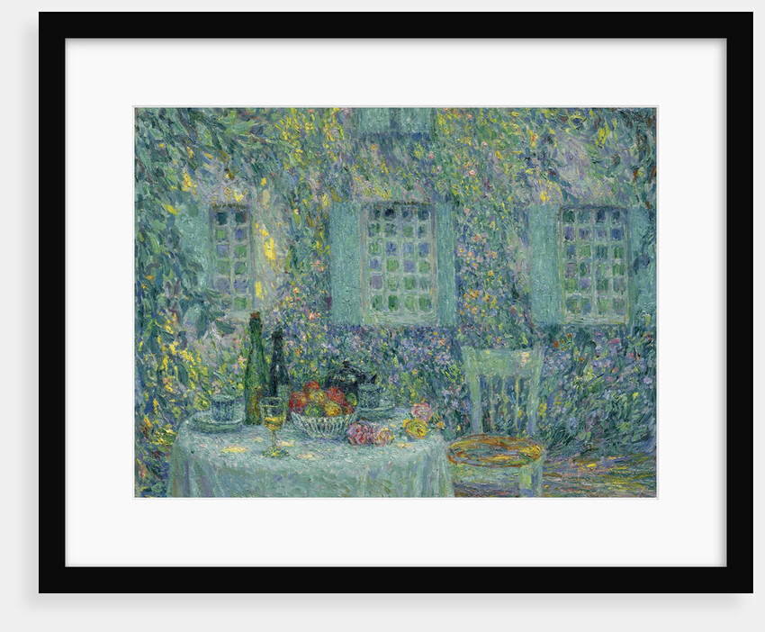 The Table. The Sun on the Leaves, Gerberoy, 1917 by Henri Le Sidaner