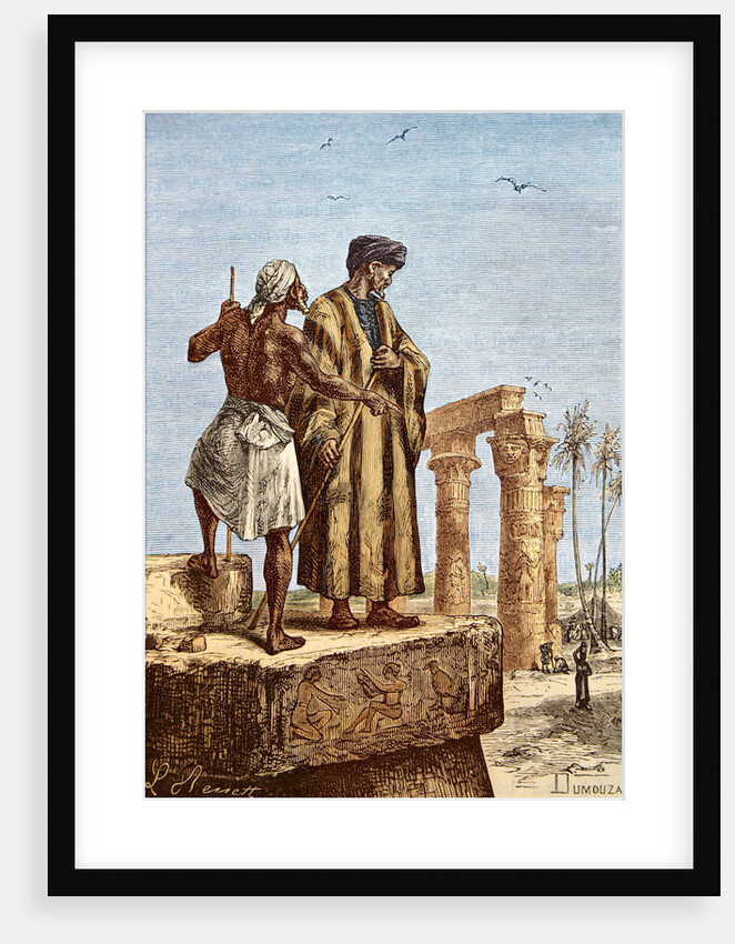 Ibn Battuta in Egypt, Mid of the 19th century by Paul Dumouza
