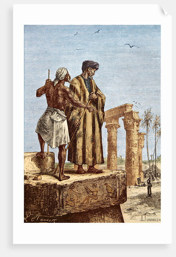 Ibn Battuta in Egypt, Mid of the 19th century by Paul Dumouza