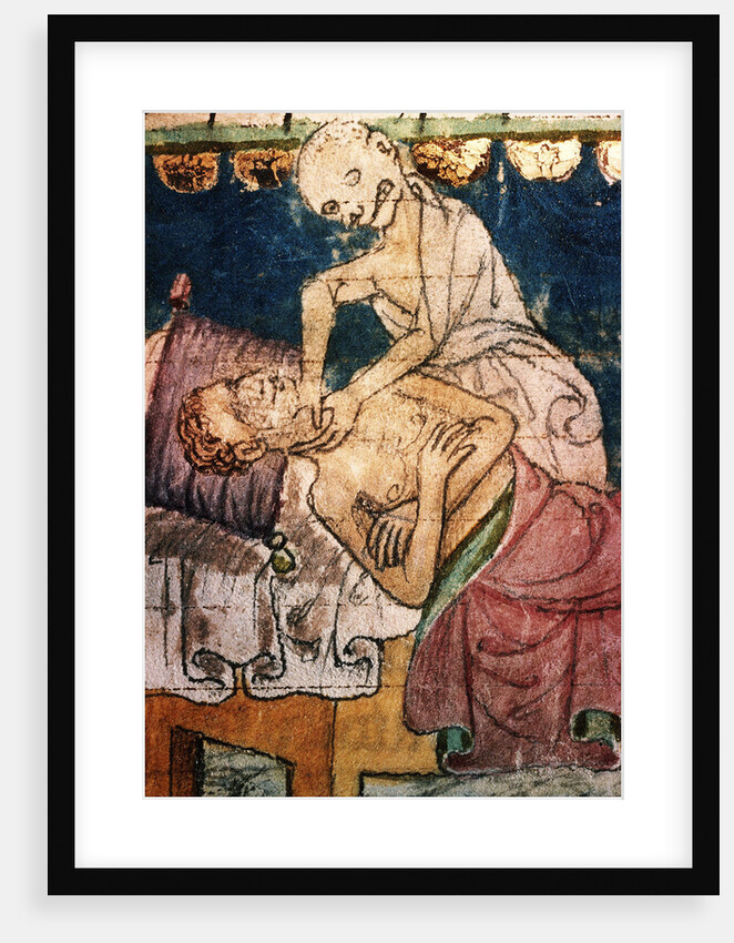 Death Strangling a Victim of the Plague by Anonymous