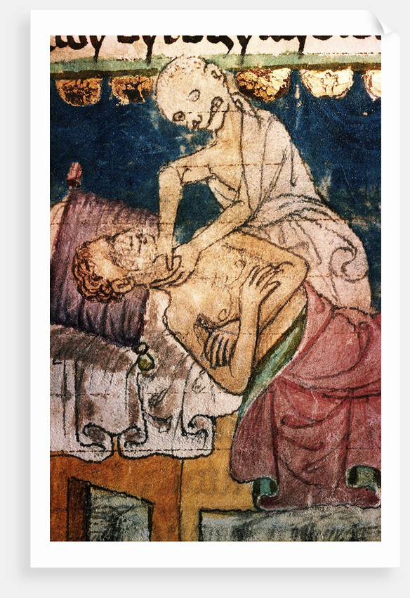 Death Strangling a Victim of the Plague by Anonymous