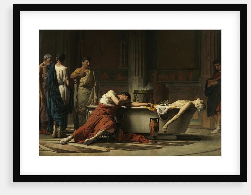 The death of Seneca, 1871 by Manuel Domínguez Sánchez
