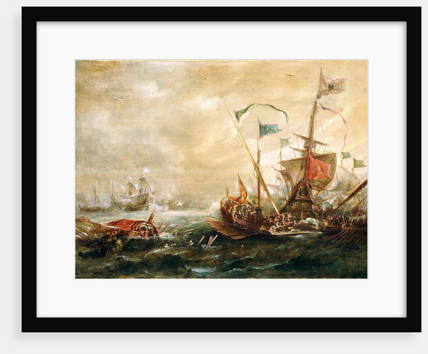 Spanish engagement with Barbary pirates, First Half of 17th century by Andries van Eertvelt