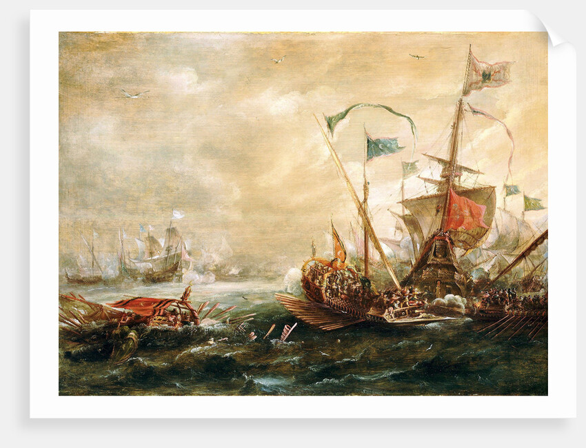 Spanish engagement with Barbary pirates, First Half of 17th century by Andries van Eertvelt