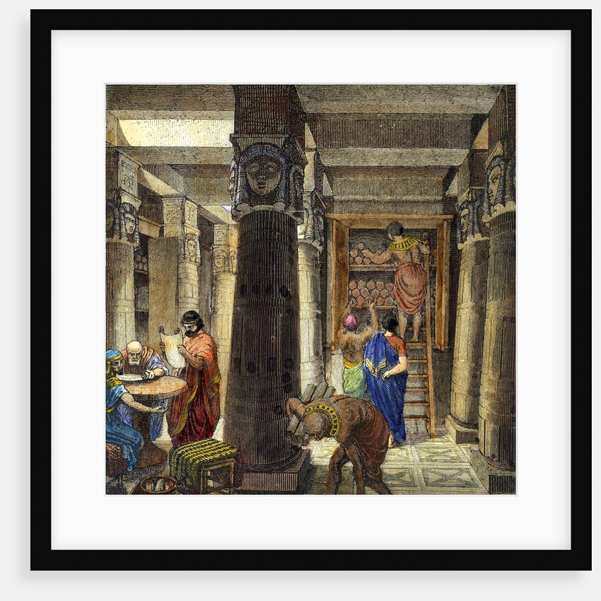 The Library of Alexandria, 1876 by Anonymous