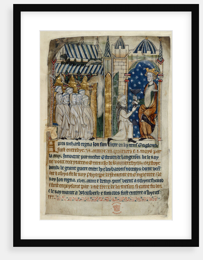 The poisoning of King John, 13th century by Anonymous