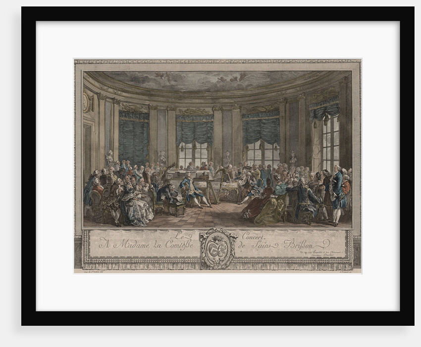 Concert by Augustin de Saint-Aubin