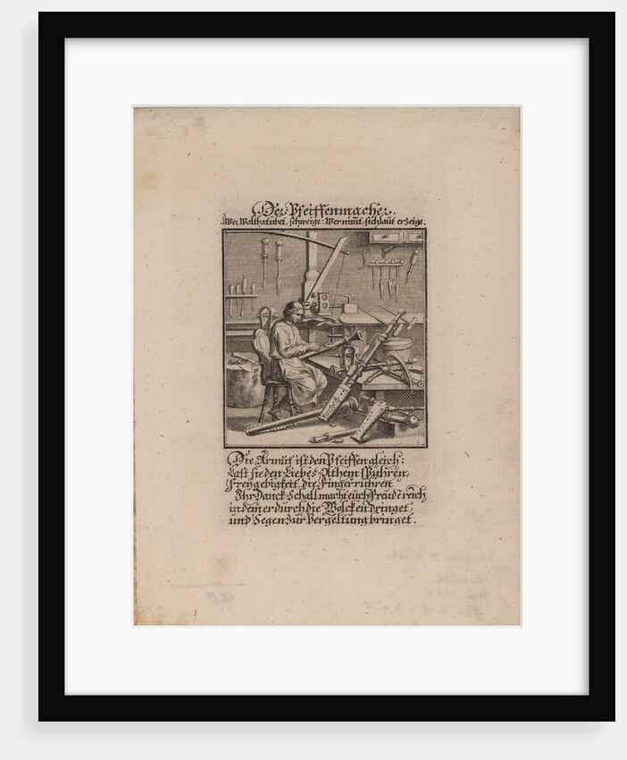 The Wind Instrument Maker by Christoph Weigel the Elder