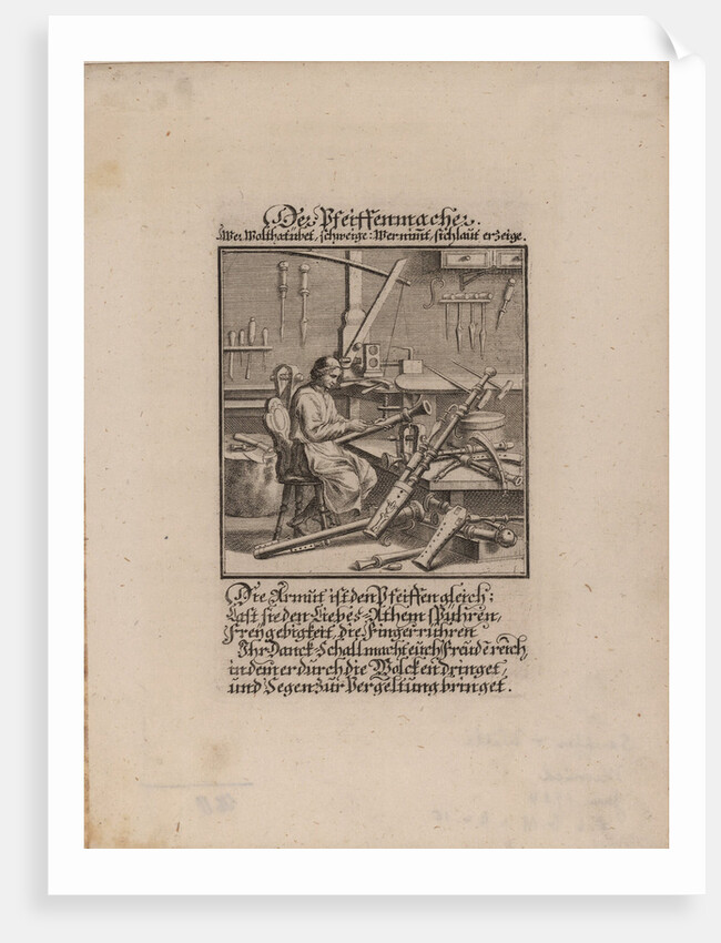 The Wind Instrument Maker by Christoph Weigel the Elder