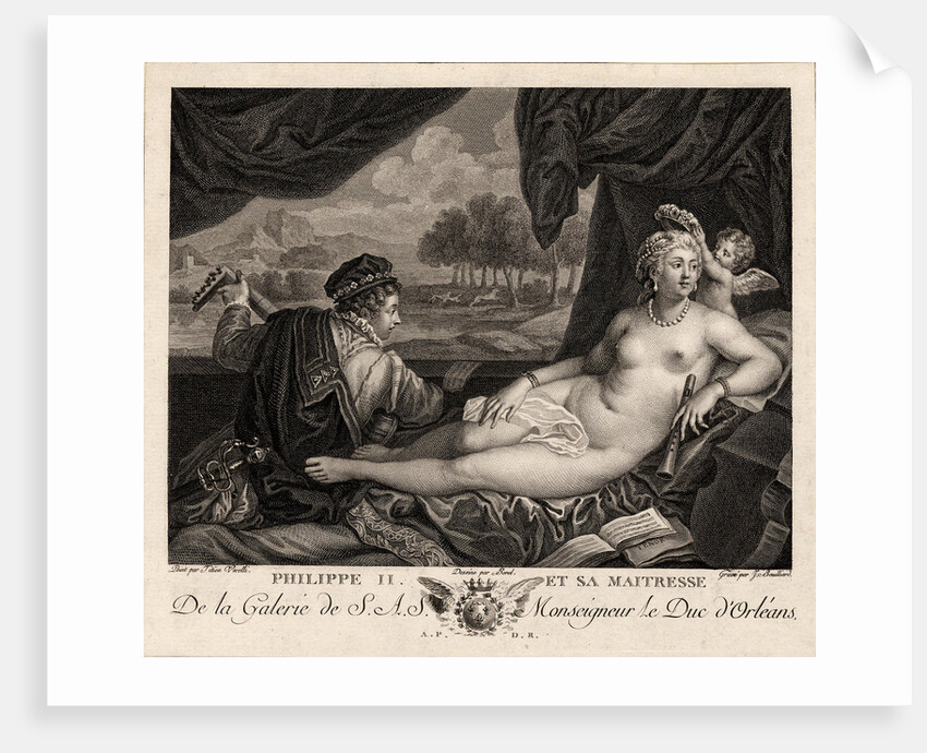 Philip II and his Mistress (after Titian), c. 1780 by Jacques Bouillard