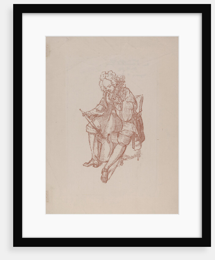 The Bass Viol Player, 1707 by Bernard Picart