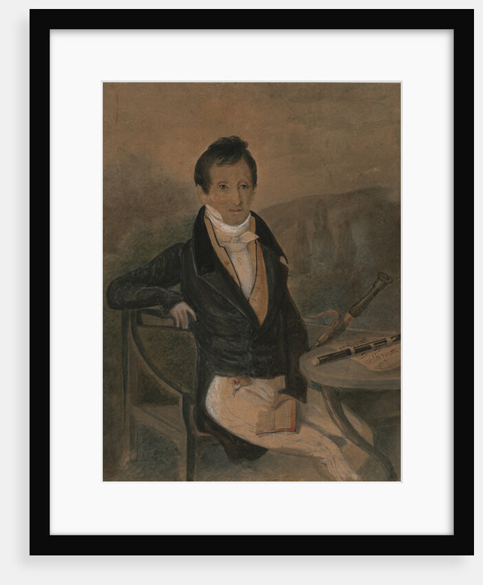 Portrait of the flute player Jean-Louis Tulou, c. 1840 by Anonymous