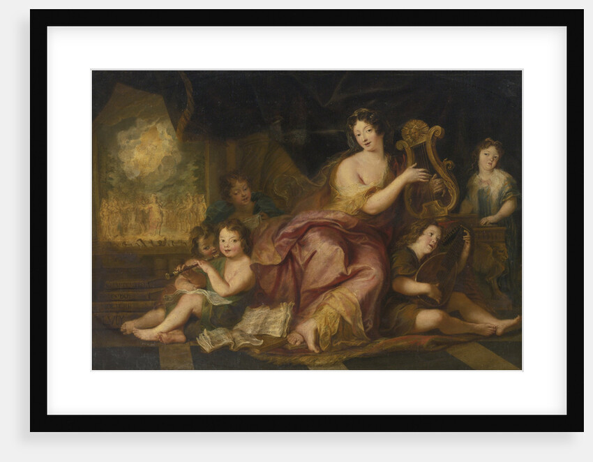 Allegory of Music. Portrait of Madame de Maintenon, with the Natural Children of Louis X by Antoine Coypel