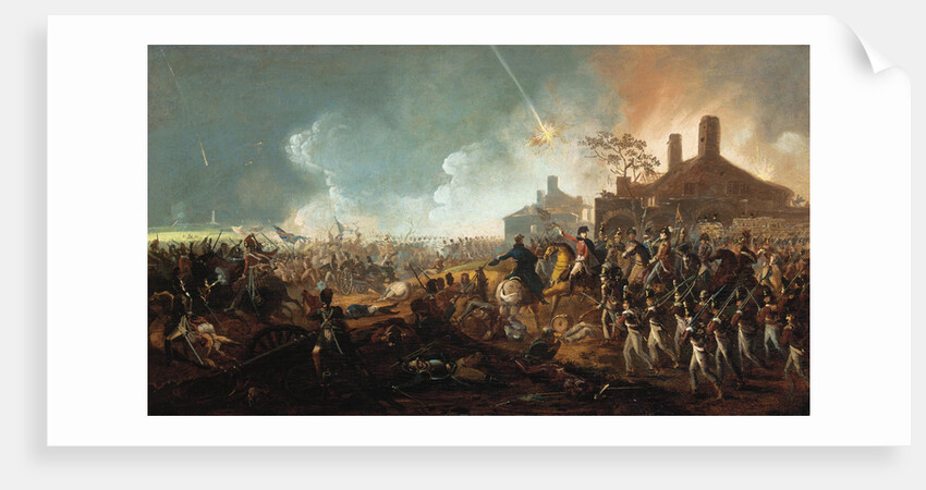The Duke of Wellington at la Haye Sainte. The Battle of Waterloo by William Sadler