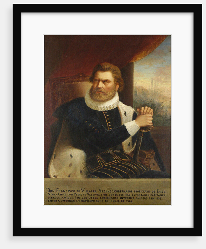 Portrait of Francisco de Villagra, 1873 by Pedro León Carmona