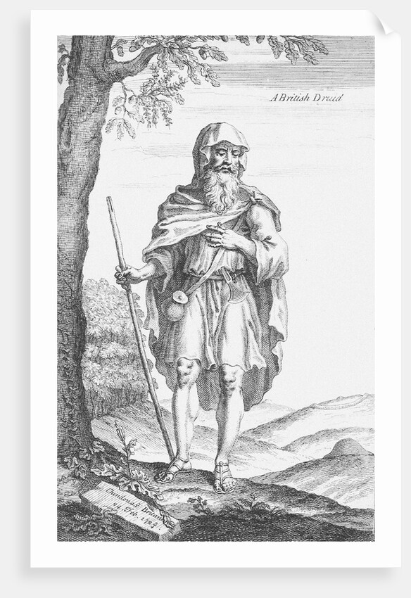 A British Druid (from Stonehenge by William Stukeley), 1723 by Michael Van Der Gucht