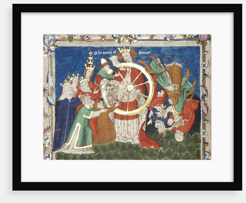 The Wheel of Fortune (from an manuscript of Troy Book by John Lydgate), Mid of the 15th century by Anonymous