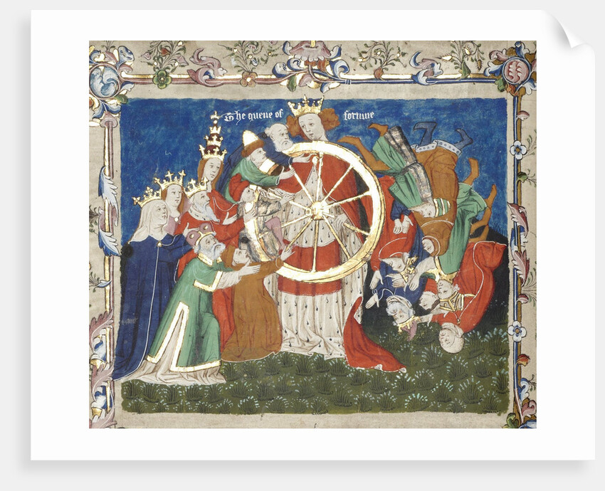 The Wheel of Fortune (from an manuscript of Troy Book by John Lydgate), Mid of the 15th century by Anonymous