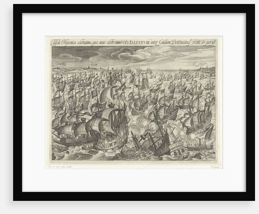 The sinking of the Spanish Armada in 1588, 1601 by Anonymous