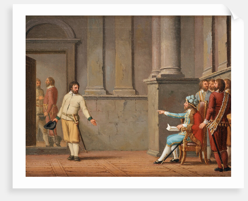 Engelbrekt Engelbrektsson before Eirik III, 1805 by Pehr Hilleström