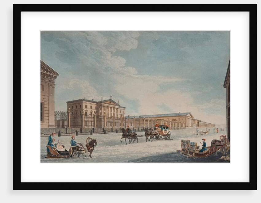 View of the Imperial Bank and the Shops at St. Petersburg, 1815 by Matthew Dubourg
