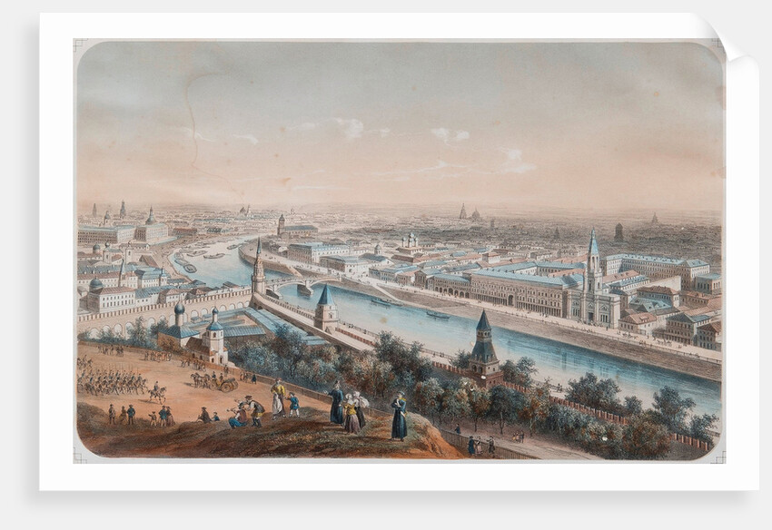 Panoramic view of Moscow, 1820s by Isidore Laurent Deroy