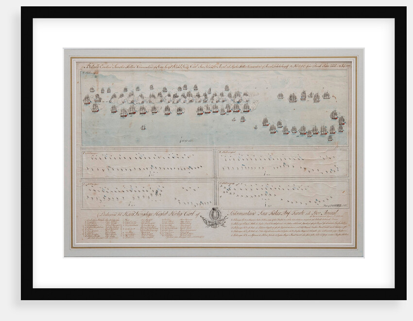 The naval Battle of Öland on 26 July 1789, 1804 by Anonymous