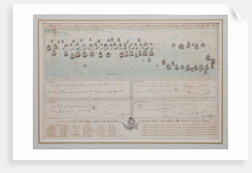 The naval Battle of Öland on 26 July 1789, 1804 by Anonymous