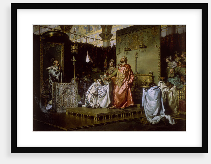 Conversion of Reccared to Catholicism at the Council III of Toledo, 589, 1888 by Antonio Muñoz Degraín