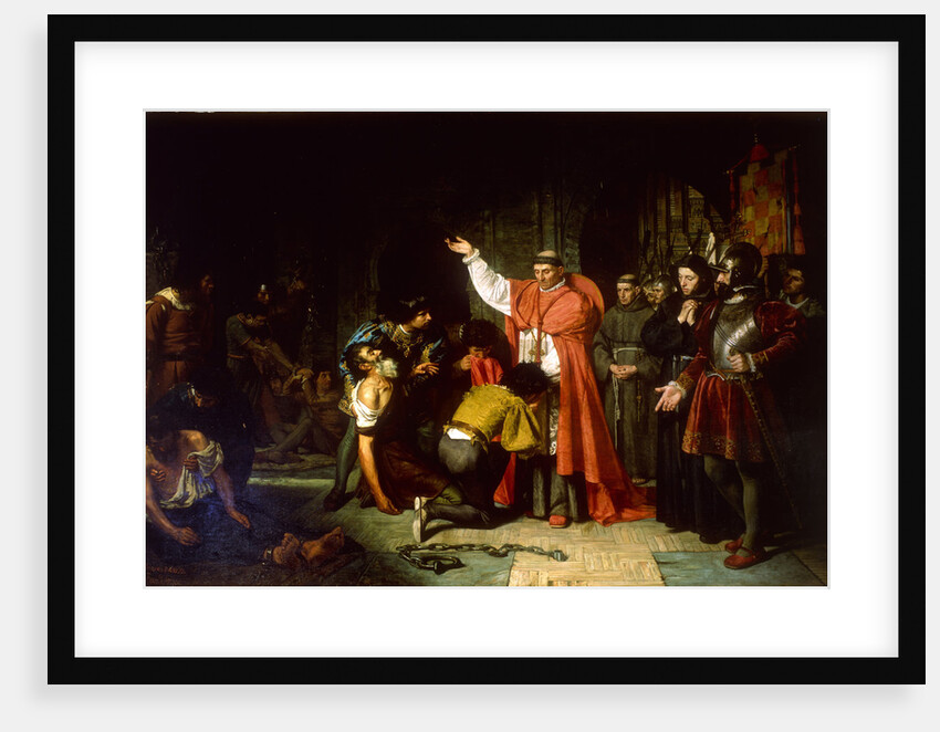 The liberation of Christian prisoners of Oran by Cardinal Cisneros, 1869 by Francisco Jover y Casanova