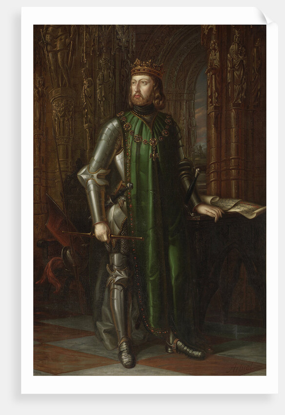 King John I of Castile, 1848 by Vicente Arbiol y Rodríguez