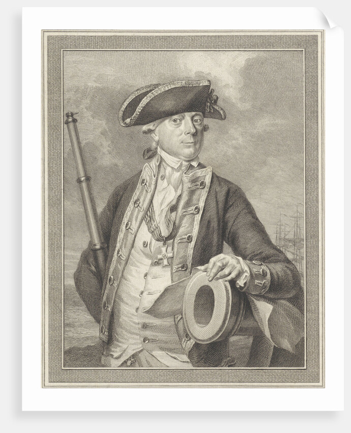 Admiral Jan Hendrik van Kinsbergen, Count of Doggersbank, 1781 by Reinier Vinkeles