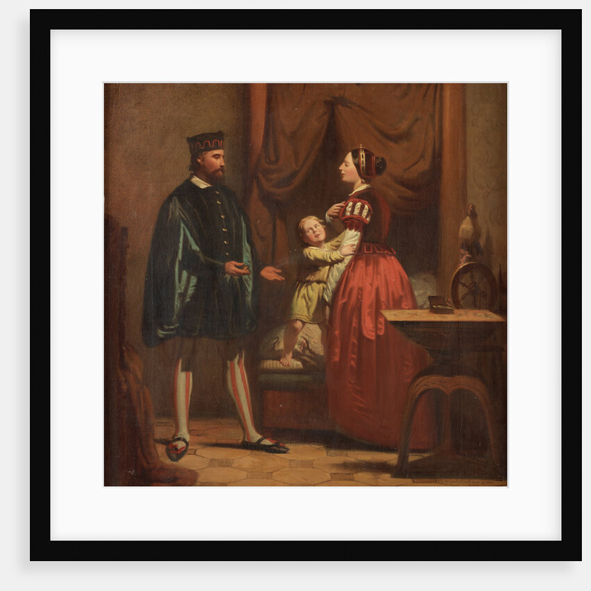 Karin Månsdotter, Eric XIV and Son Gustav, 1858 by Johan Zacharias Blackstadius