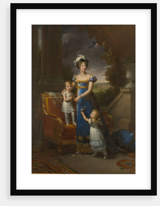 Duchesse de Berry with children Louise Marie Thérèse dArtois and Henri dArtois, 1822 by François Pascal Simon Gérard