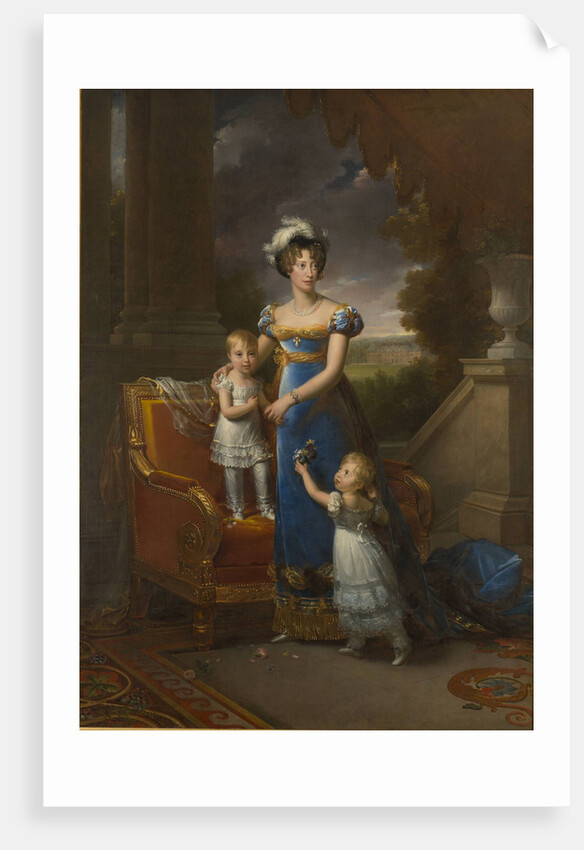 Duchesse de Berry with children Louise Marie Thérèse dArtois and Henri dArtois, 1822 by François Pascal Simon Gérard