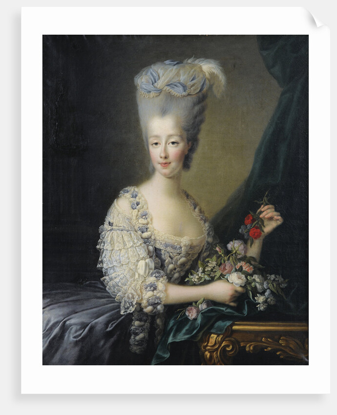 Princess Maria Theresa of Savoy, Countess of Artois by Jean-Baptiste André Gautier Dagoty
