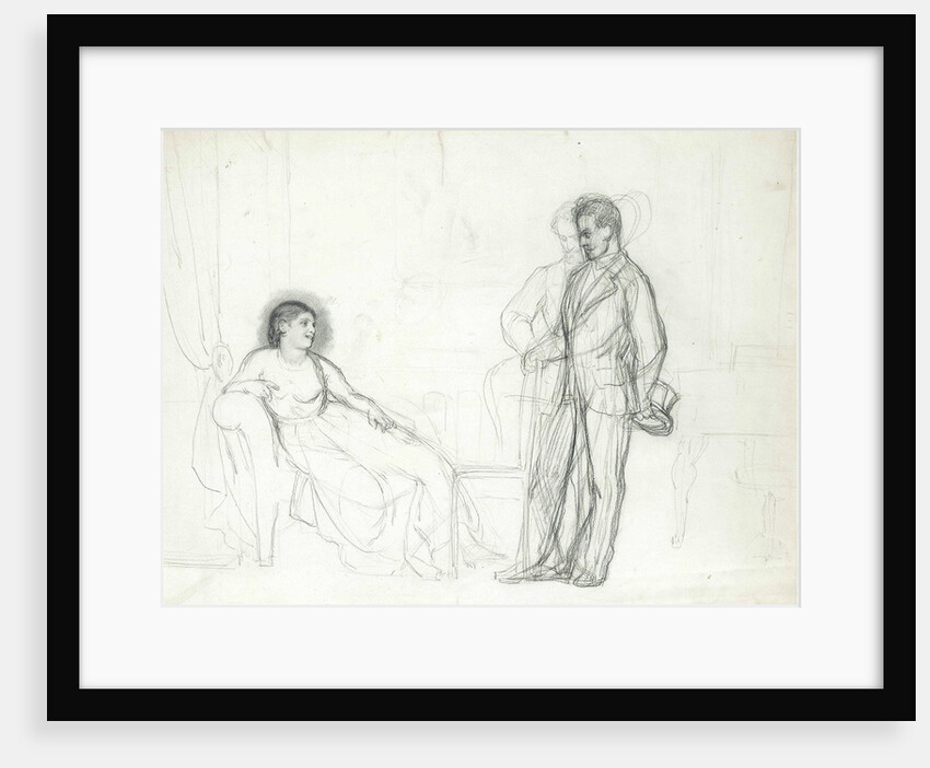 Adelina Patti as Violetta in the opera La traviata by Giuseppe Verdi, End 1860s-Early 1870s by Ilya Yefimovich Repin