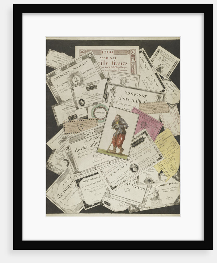 Trompe loeil with the Assignats, c. 1796 by Joseph Hunin