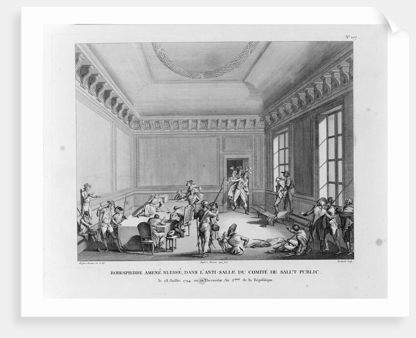 The Arrest of Robespierre on 27 July 1794, 1794 by Pierre Gabriel Berthault