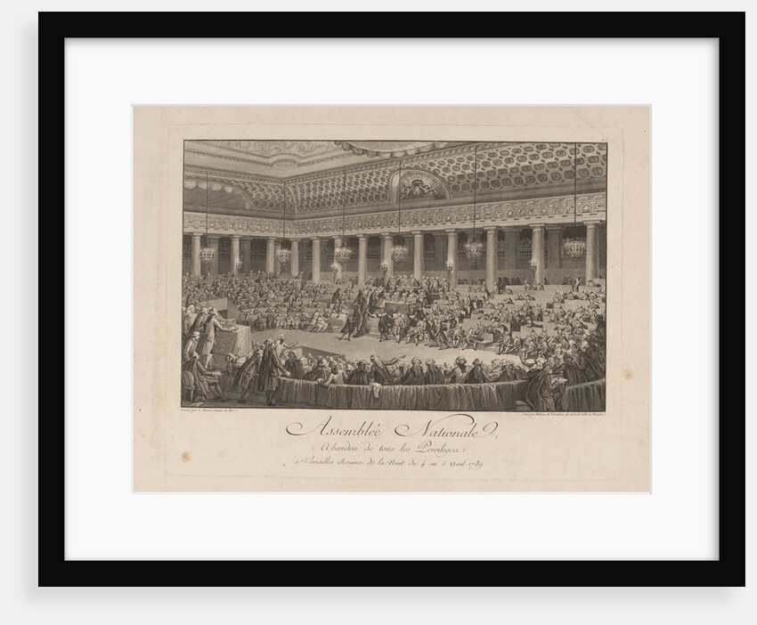 The Night of August 4, 1789 in the National Assembly, 1790 by Isidore Stanislas Helman