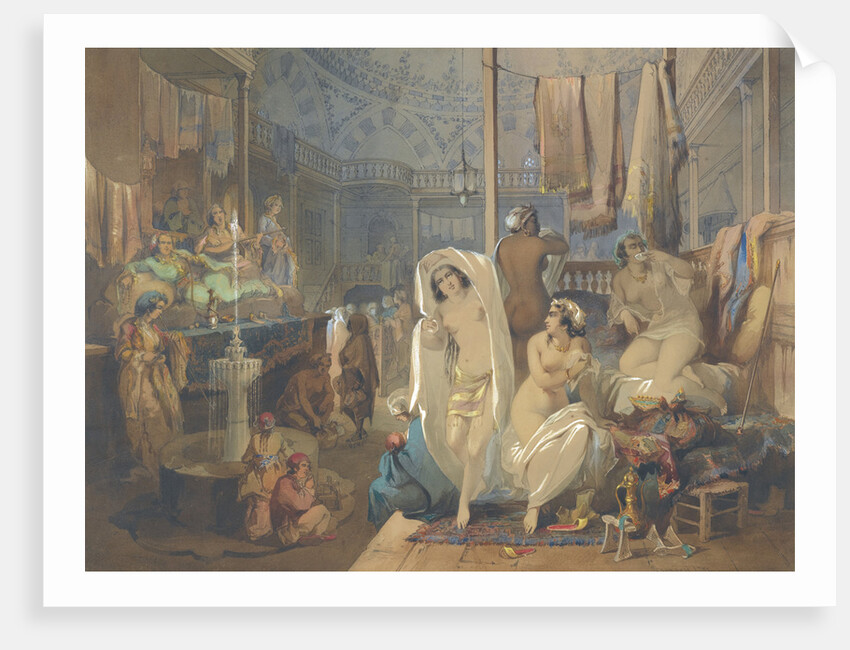 In the Hammam, 1854 by Amedeo Preziosi