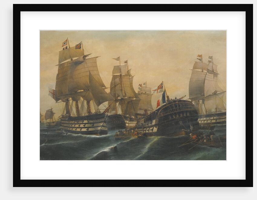 The Battle of Trafalgar by Constantinos Volanakis