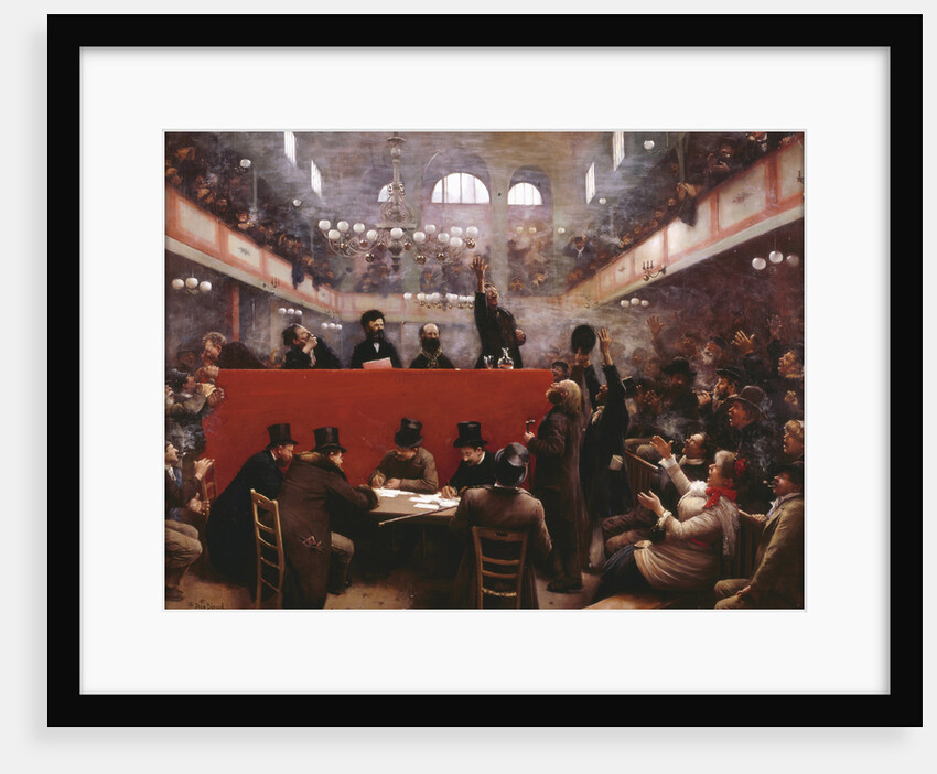 At the Graffard Meeting Hall (Réunion à la salle Graffard), 1884 by Jean Béraud