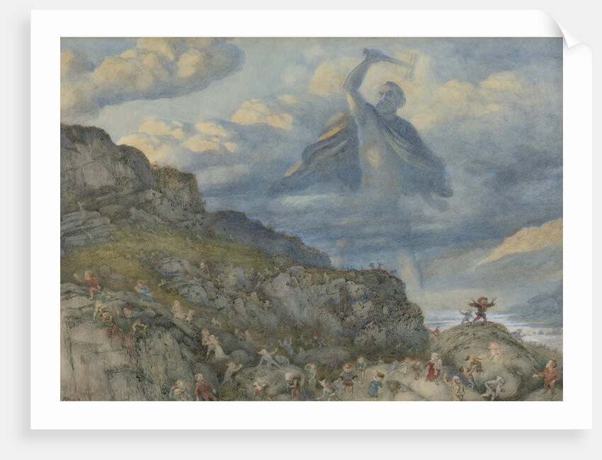 Thor and the Dwarves, 1878 by Richard Doyle