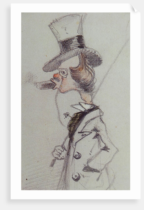 Dandy with a Cigar (Dandy au Cigare), ca 1857 by Claude Monet
