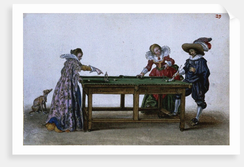 Game of Billiards, ca 1620-1625 by Adriaen Pietersz. van de Venne